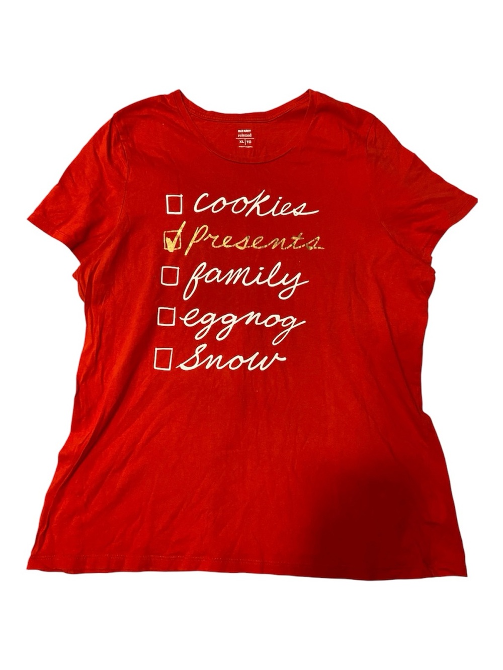Christmas Checklist Tee - Red